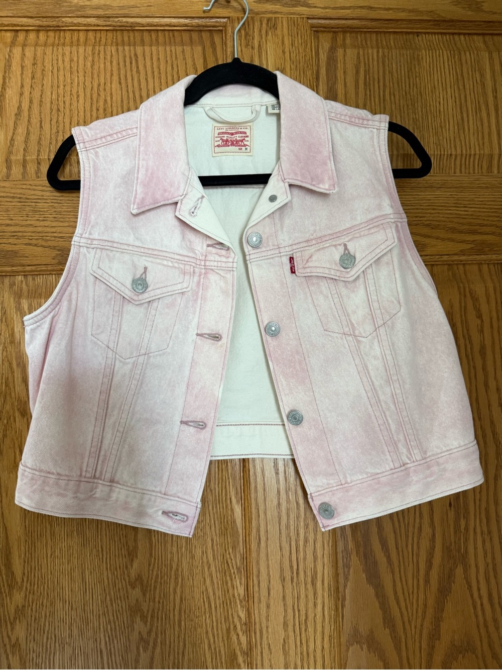 Levi's Women's Light Pink Denim Vest